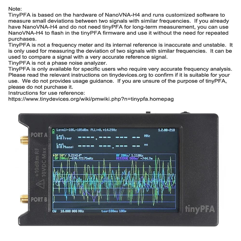 tinyPFA přenosný fázový frekvenční analyzátor