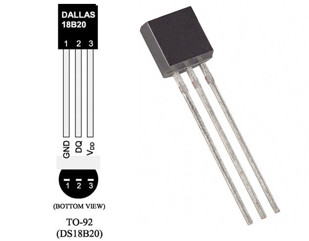 Teplotní čidlo Dallas DS18B20