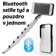 SB-01B 3v1 bluetooth selfie tyč, pouzdro a držák v jednom pro iPhone 6/6P/6S