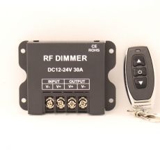 Dálkový stmívač dimmer, DC 12-24V, 30A LED RF