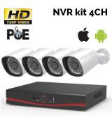 RGB-NKB10-P 4CH IP PoE kamerový set - NVR kit + 4x IP 720p kamery sada