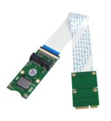 Mini PCI-E X mSATA Flexible Extender Cable with SIM 8 Pin Card Slot