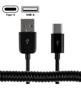 UC-318-BK USB 3.1 C/M - USB 2.0 A/M, černý, 3m, pružinový kabel