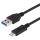 UC-199 USB 3.1 C/M - USB 3.0 A/M, černý, kabel