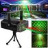 LE01 disco laser - mini laserový projektor světlo (zelený + červený)