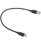 USB-C - USB 2.0 A/M, černý, 25cm kabel