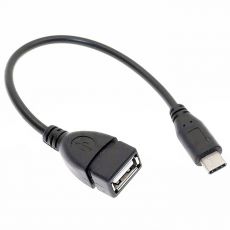 USB C M - USB 3.0-A F prodlužovací kabel ve tvaru L copy