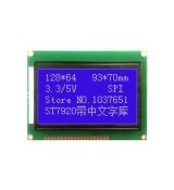 12864B 128x64 LCD displej modul modro-bílý