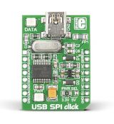 MIKROE-1204 USB SPI CLICK MCP2210 Převodník USB na SPI master