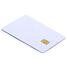 FM4428 (SLE4428) kontaktní čipová PVC karta, bílá