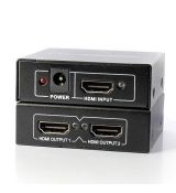 HDMI splitter 1-2 portů, kovový, bez napájecím adaptérem