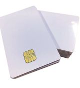 AT88SC102 kontaktní čipová PVC karta, bílá