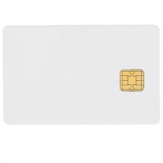 J2A040 kontaktní čipová PVC karta, bílá