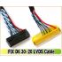 FIX-30pin D6 1ch 6bit LVDS Cable 250mm