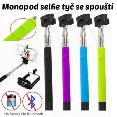 Monopod - teleskopický držiak na selfie tyč se spouští Z07-5S