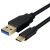 USB-C M - USB 3.0-A M OTG kabel, 0.25m